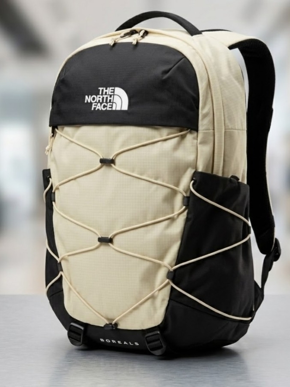 NEW! The North Face Backpack - Cream & Black